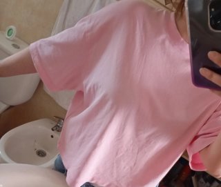 Camiseta rosa Bershka talla S