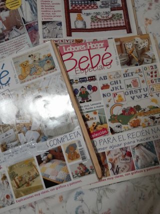 Lote 4 revistas labores del hogar especial bebes N