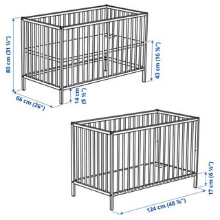 Cuna IKEA SNIGLAR con colchón