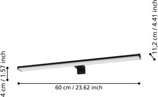 Aplique LED Baño Eglo Pandella 2 60cm IP44