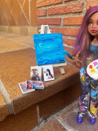 Clawdeen OOAK Clase de Arte