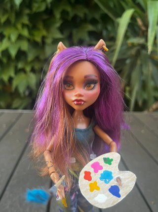 Clawdeen OOAK Clase de Arte