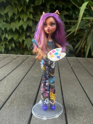 Clawdeen OOAK Clase de Arte