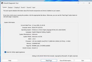 Alienware m15 R6 i7 / 16GB