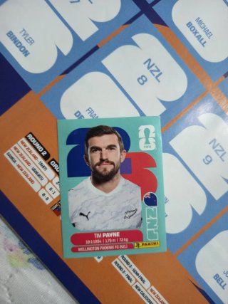 Tim Payne,cromo mundial 2026 Panini.