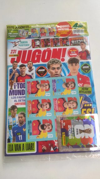 Revista Jugón Cromos Mundial Panini