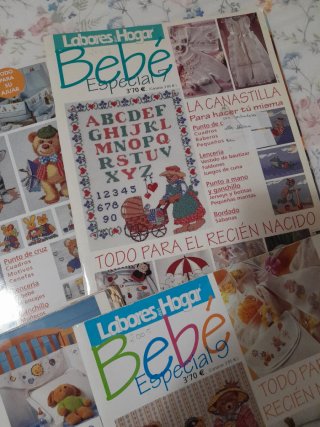 Lote 4 revistas labores del hogar especial bebes