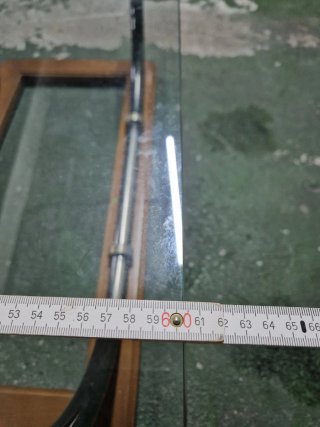 Mesa centro cristal y madera