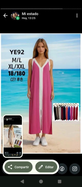 Vestido de lunares blanco y negro talla M