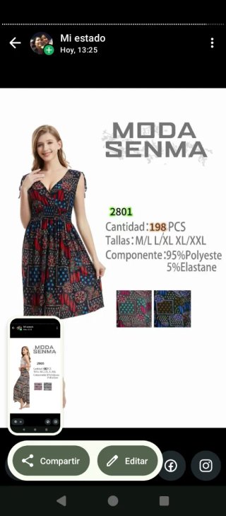 Vestido de lunares blanco y negro talla M