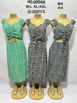 Vestido de lunares blanco y negro talla M