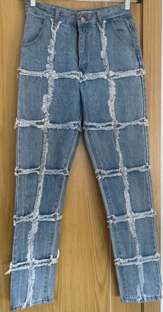 Vaqueros patchwork A.M. Jeans Talla M