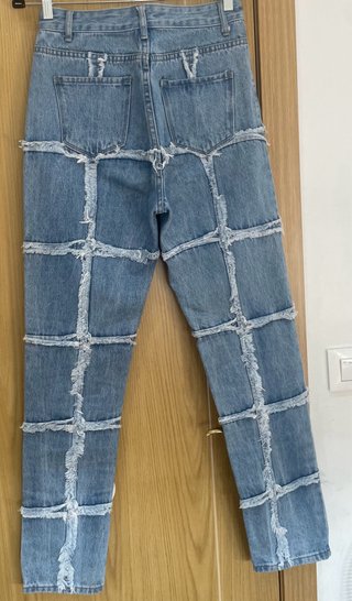 Vaqueros patchwork A.M. Jeans Talla M