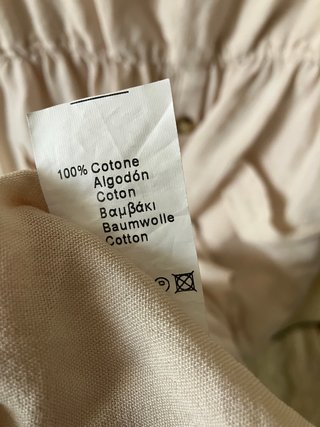 Vestito cotone beige taglia unica