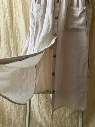 Vestito cotone beige taglia unica