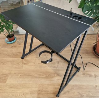 Mesa de escritorio moderna negra