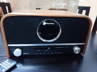 Radio Roadstar Vintage Madera y Negro