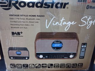 Radio Roadstar Vintage Madera y Negro