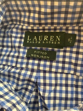 Camisa Polo Ralph Lauren cuadros azul Talla L