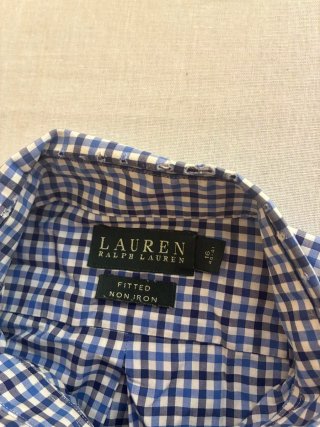 Camisa Polo Ralph Lauren cuadros azul Talla L