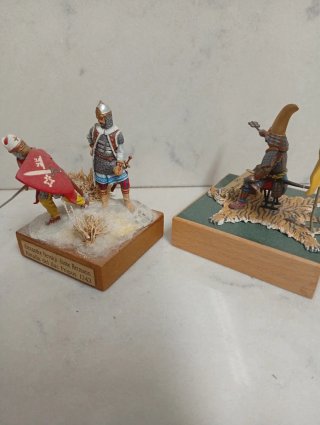 Figuras de plomo: Samurai y Cruzado