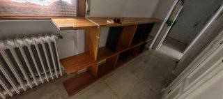 Estantería y escritorio en pino macizo