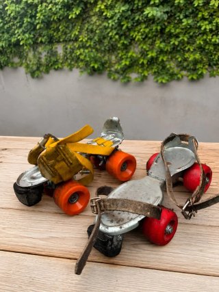 Patines de ruedas antiguos vintage