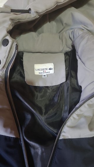 Chaqueta Lacoste Negra y Gris