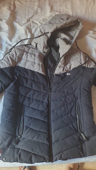 Chaqueta Lacoste Negra y Gris