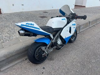 Minimoto Polini Infantil Azul y Blanca