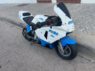 Minimoto Polini Infantil Azul y Blanca
