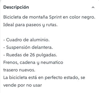 Bicicleta de Montaña SPRINT