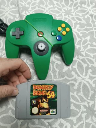 Mando Nintendo 64 Verde + F-Zero X