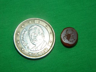 Anillo Ibero Romano Alacrán Piedra Roja