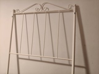 Cabecero forja blanco