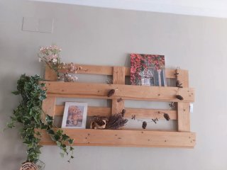 Estante de madera 120x64 cm