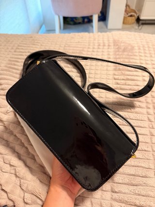 Bolso Miss Dior Charol Negro Dorado