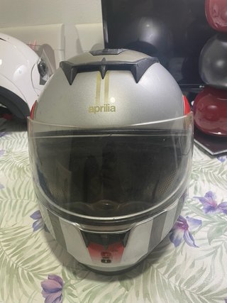 Casco Moto Aprilia Plata