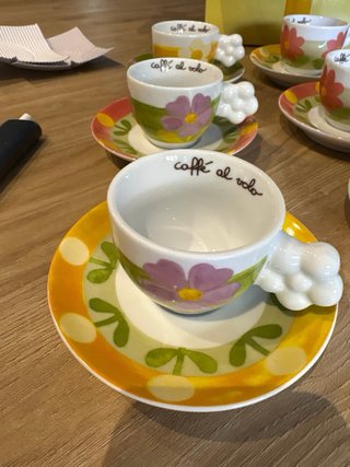 Set 6 tazzine Thun con piattini