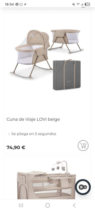 Cuna de viaje Kinderkraft