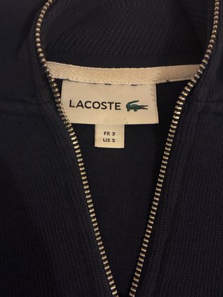 Jersey Lacoste Azul Marino Media Cremallera