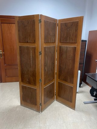 Biombo de madera maciza
