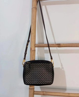 Bolso bandolera Fossil negro y blanco