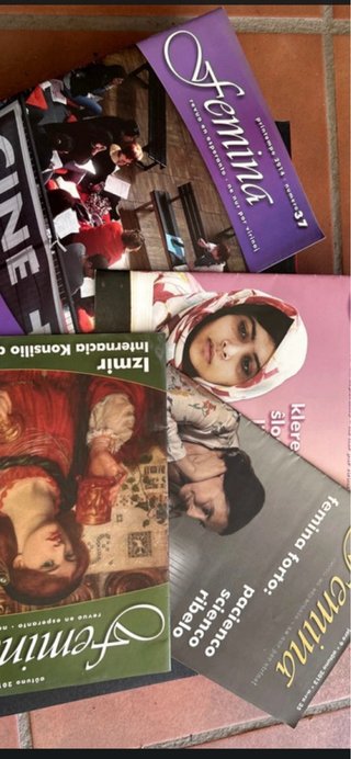 Lote de 4 revistas fémina en esperanto