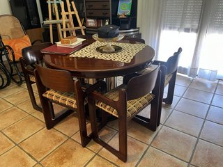 Muebles Salón Retro Madera Maciza Años 70