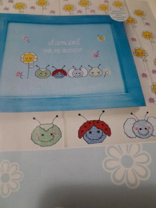 2 revistas labores de Ana BABY Punto de cruz