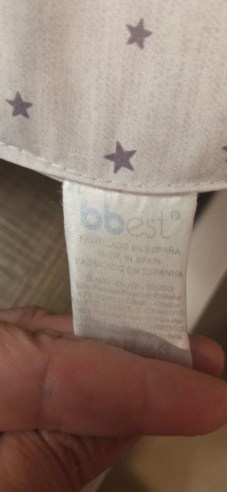 Cojín Lactancia BBEST Estrellas Gris