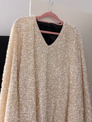 Vestido lentejuelas H&M talla L