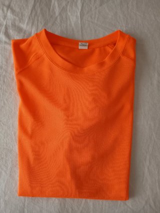 Camiseta running transpirable naranja M
