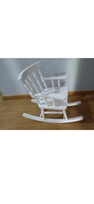 Silla Mecedora Infantil Blanca